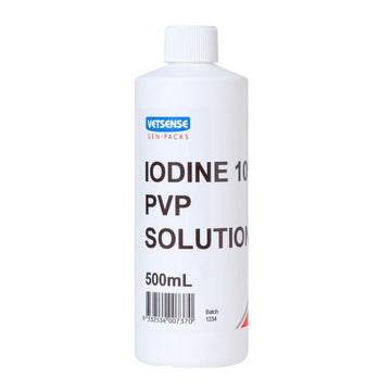 Vetsense Gen-Pack Iodine 10% Pvp Solution For Animals Vetsense